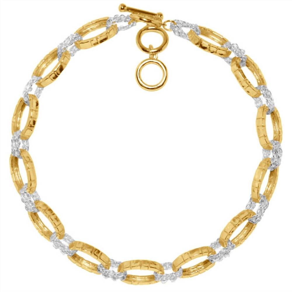 NEW KARINE SULTAN women's chain necklace in gold / silver